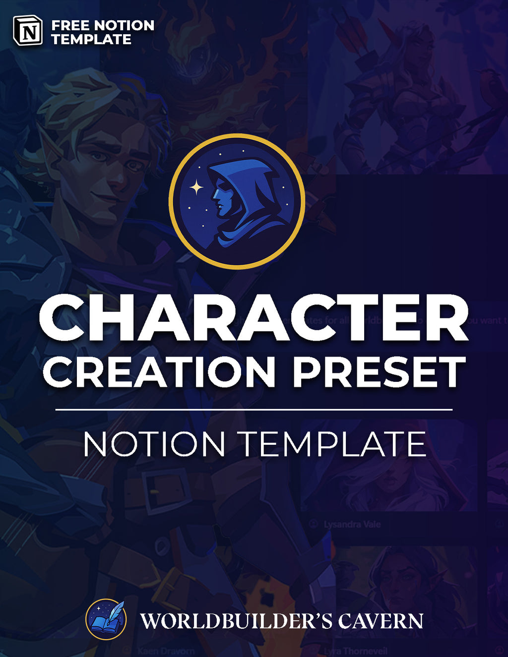 Worldbuilding Character Creation Preset (Notion Template